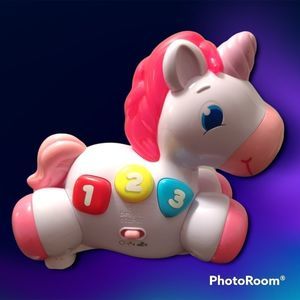 Bright Starts - Baby 0-6 months - Chase & Crawl - Unicorn Toy